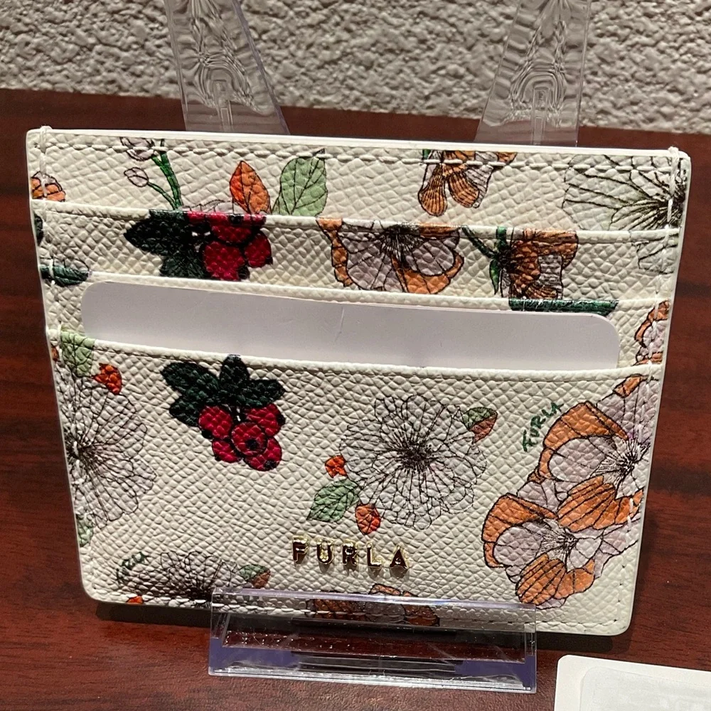 Furla‎ Toni Talco Floral Leather Cardholder Wallet